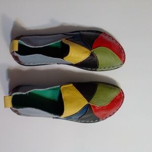 Trsorini Women Casual Loafers Shoes Colorful Patchw Women's Flats